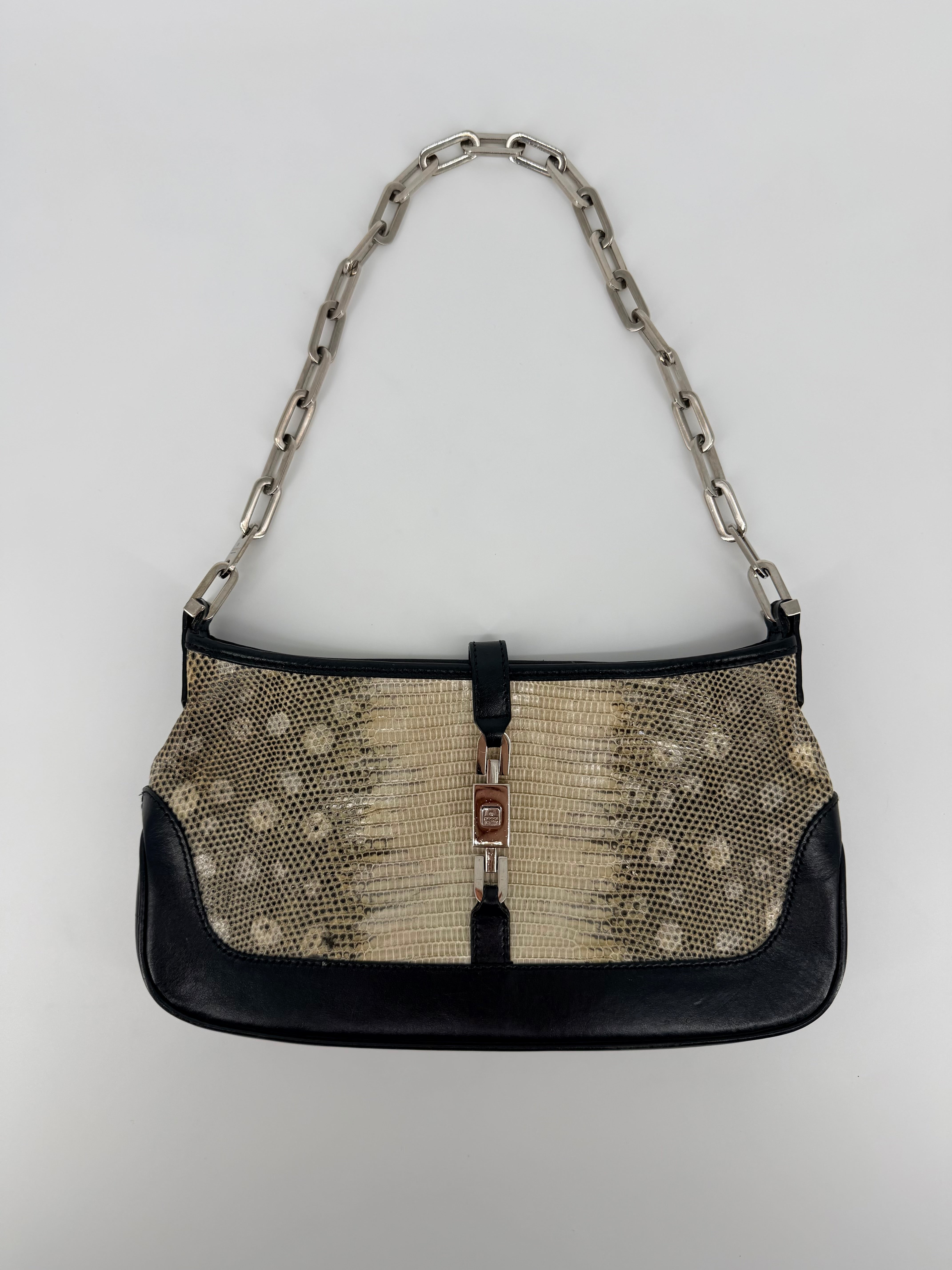 Tom Ford Era Gucci Lizard Skin and Leather Chain Bag – Early  display picture 2