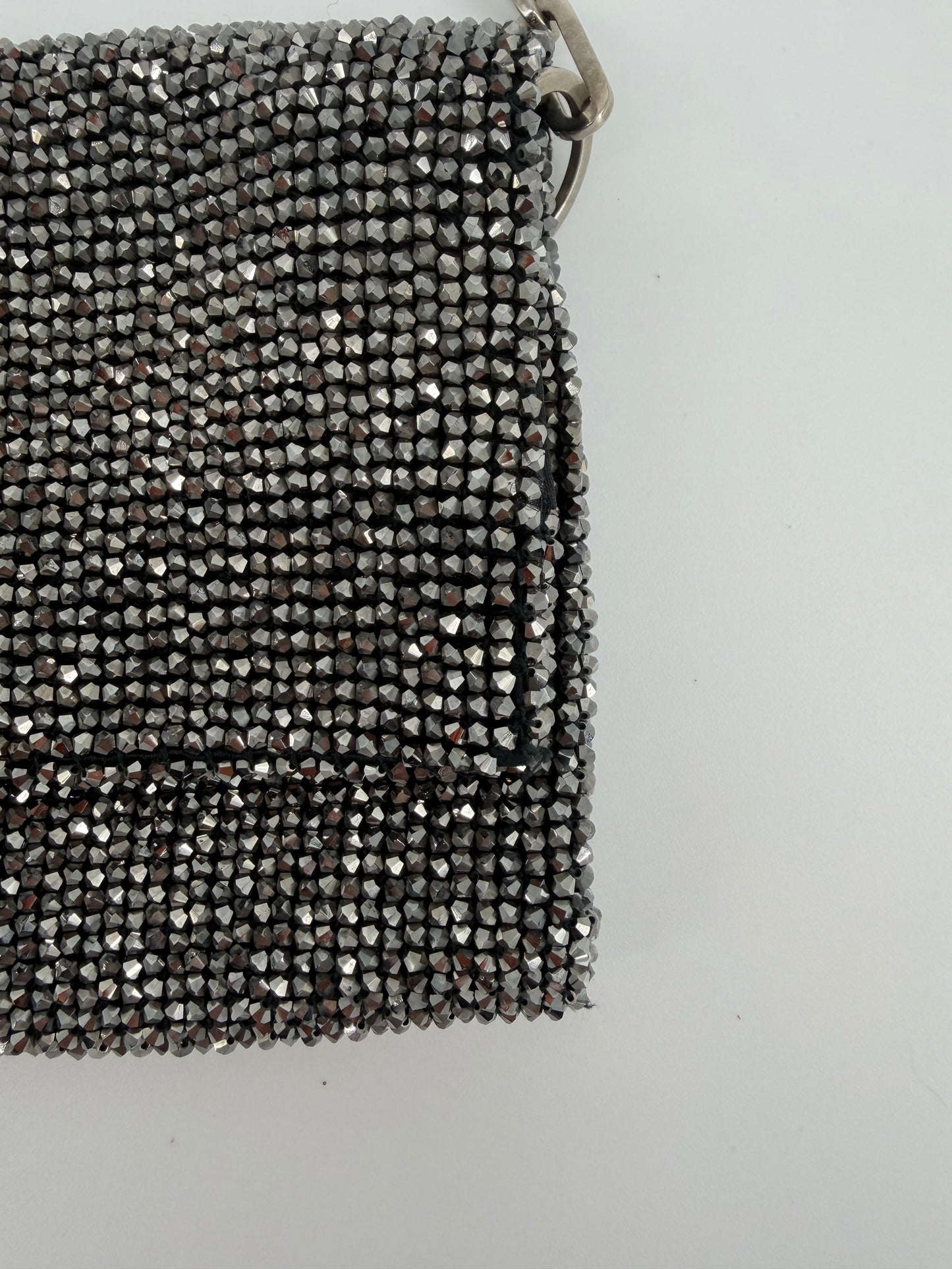 
                  
                    Tom Ford Era Gucci Grey Crystal Beaded Chain Bag – Early 2000s Archival Collectible
                  
                