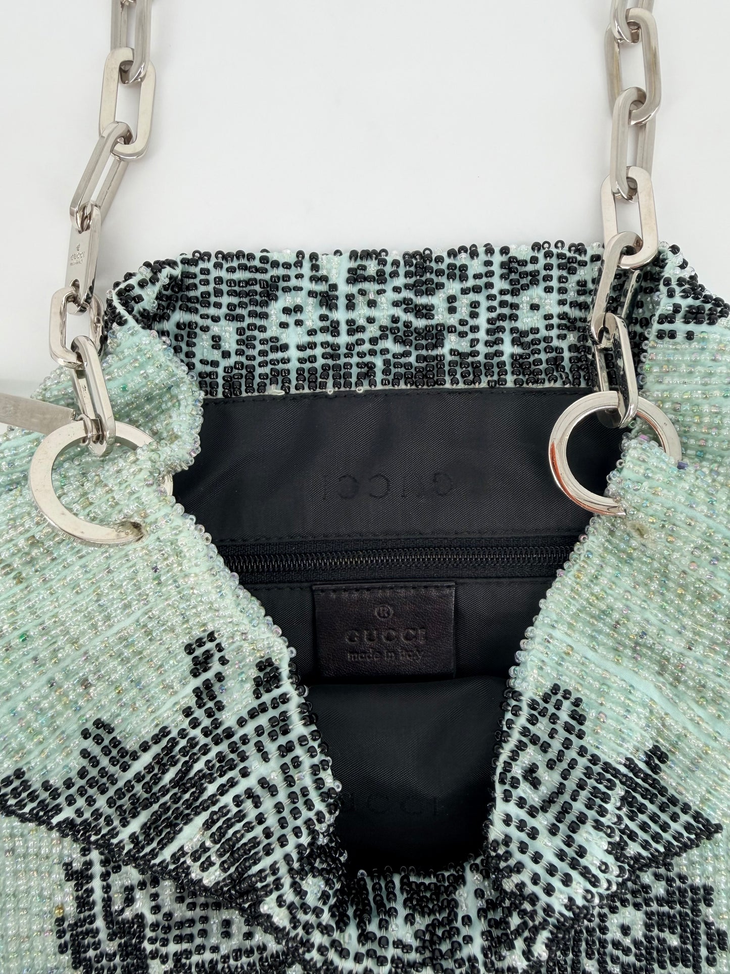 
                  
                    Tom Ford Era Gucci Python Beaded Chain Bag – Early 2000s Archival Collectible
                  
                